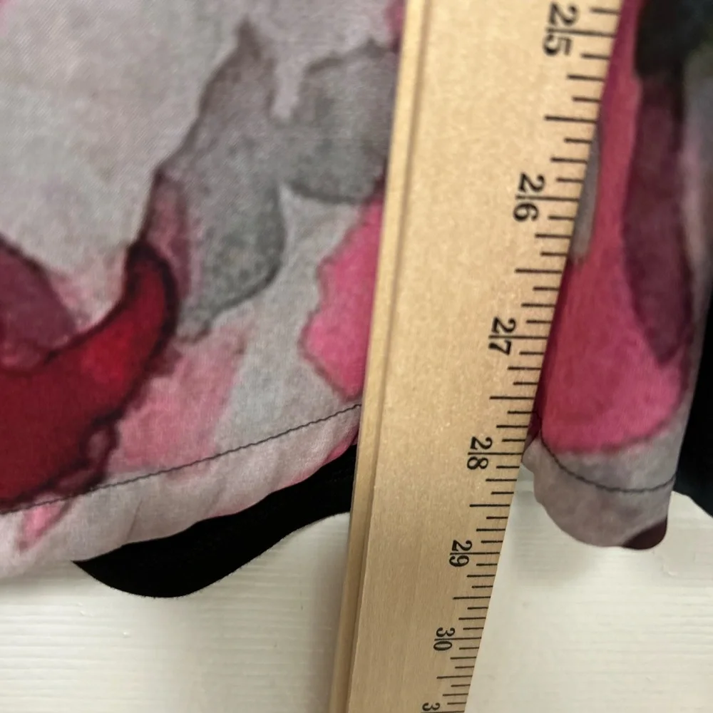 Marina Rinaldi Sport Black  Floral Top Kimono Sleeves Size XL - Picture 9 of 10